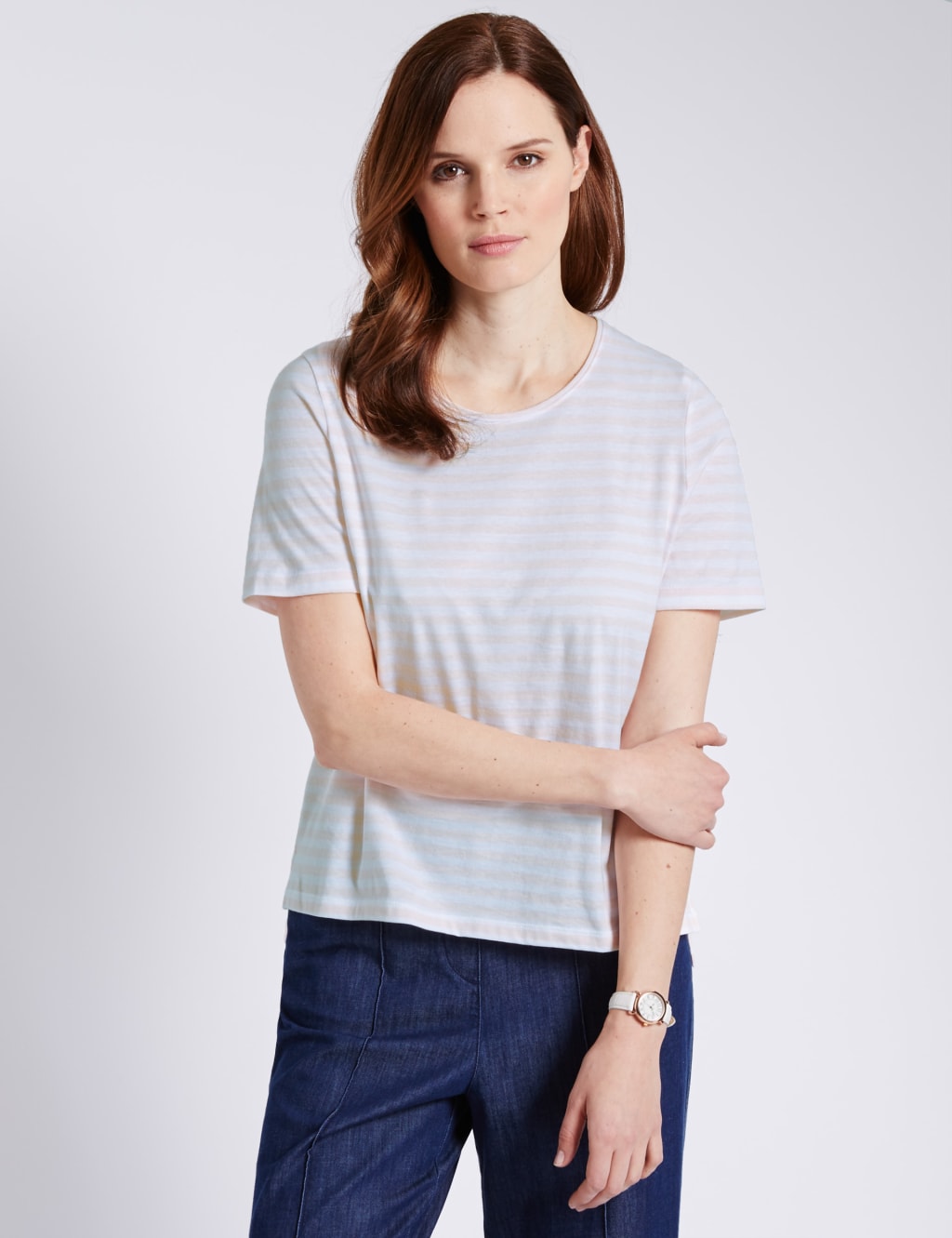 Pure Cotton Striped Top 1 of 3