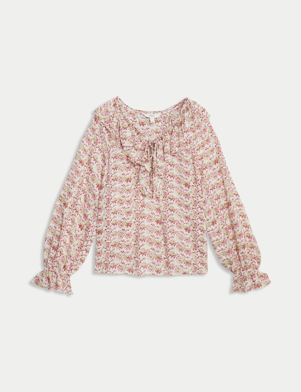 Pure Modal Floral Ruffle Blouse 2 of 5