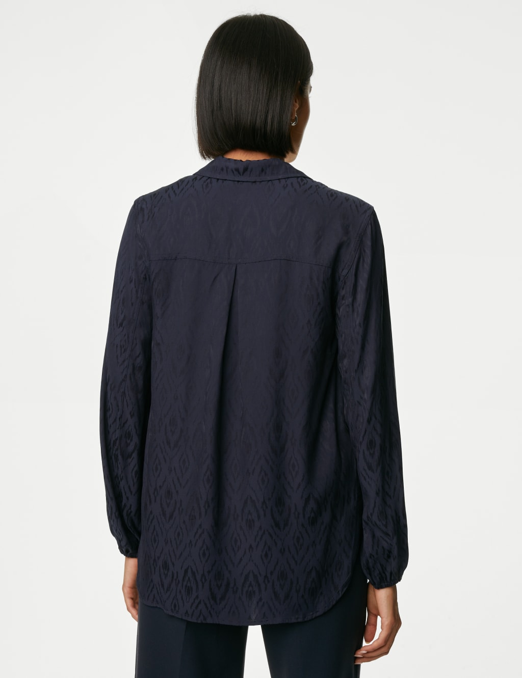 Jacquard Collared Relaxed Shirt 5 of 5