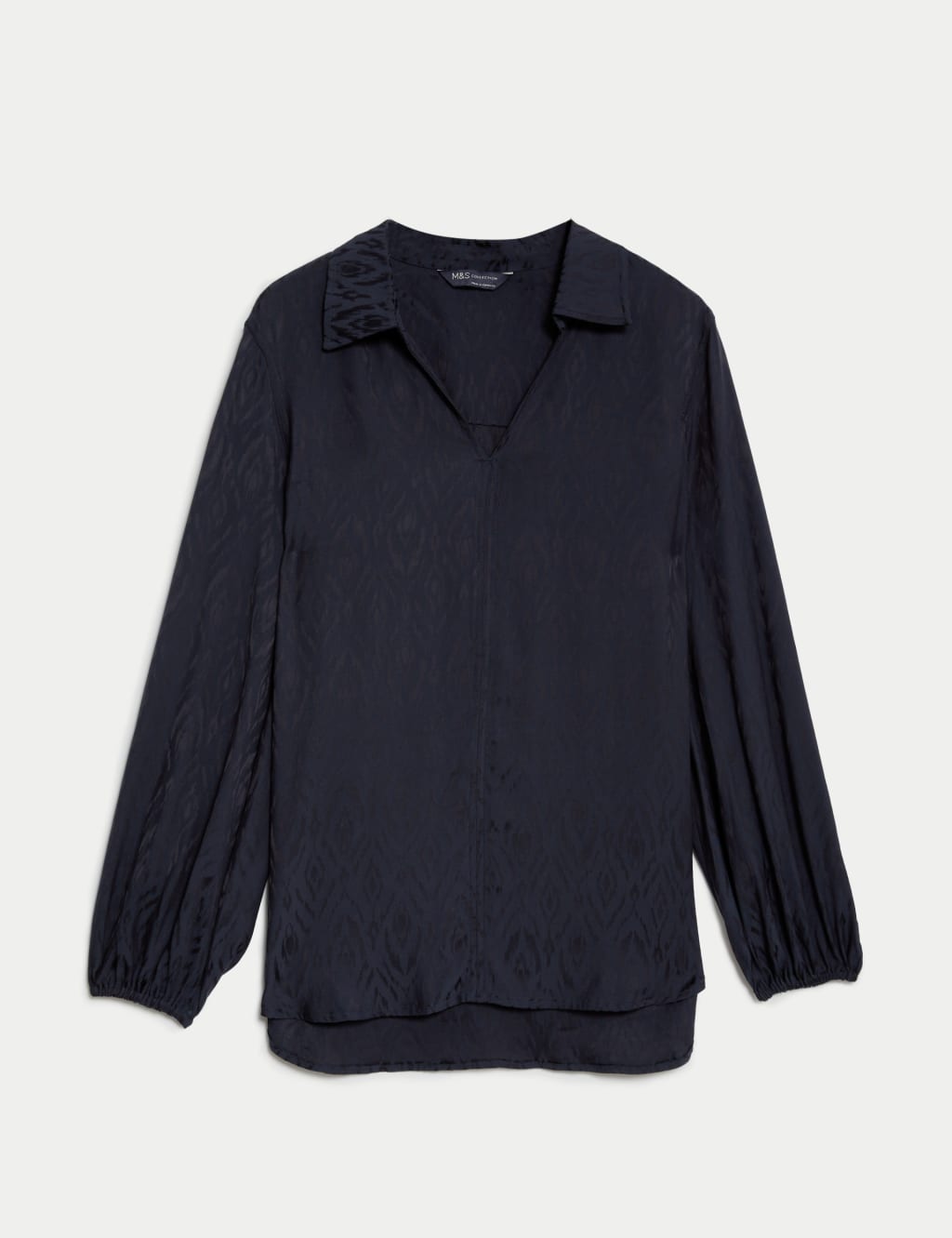 Jacquard Collared Relaxed Shirt 2 of 5
