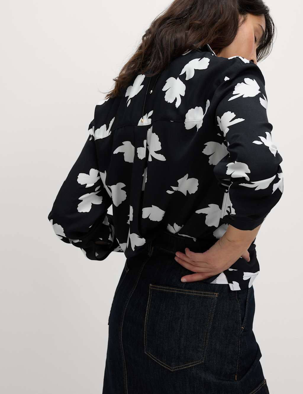 Printed Collared Button Through Blouse 5 of 5