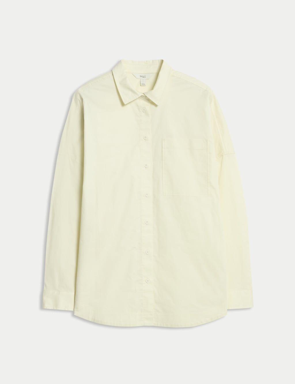 Pure Cotton Collared Button Through Oversized Shirt 2 of 7
