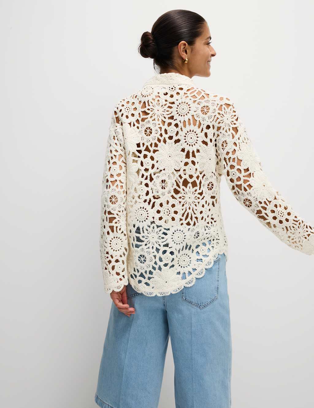 Crochet Collared Shirt 5 of 7