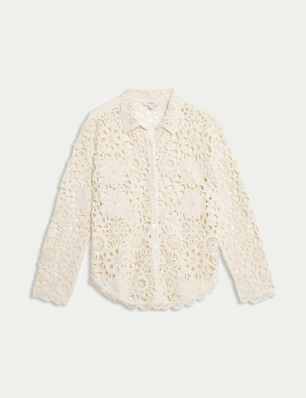 Crochet Collared Shirt 2 of 7