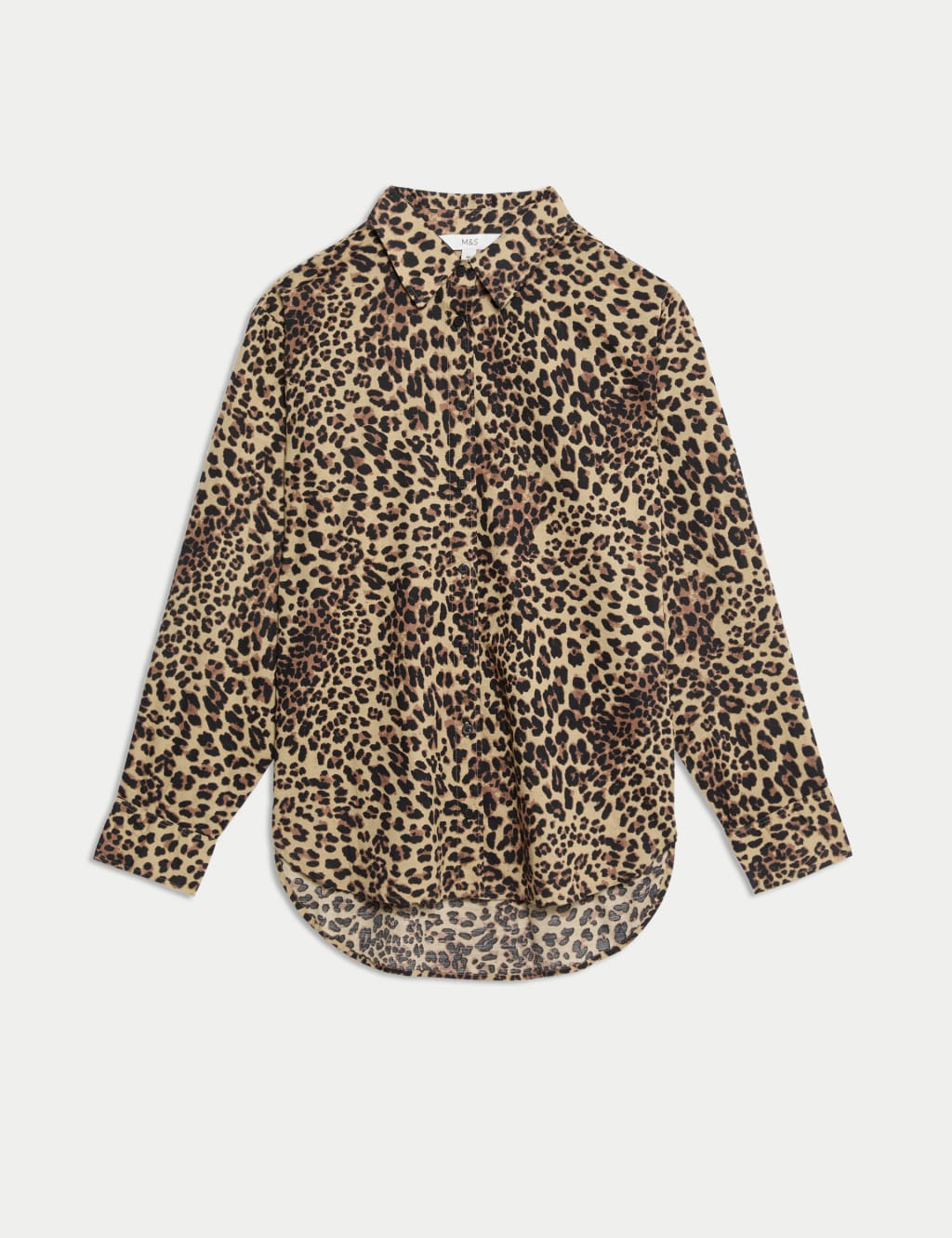 Pure Cotton Animal Print Collared Shirt 2 of 5