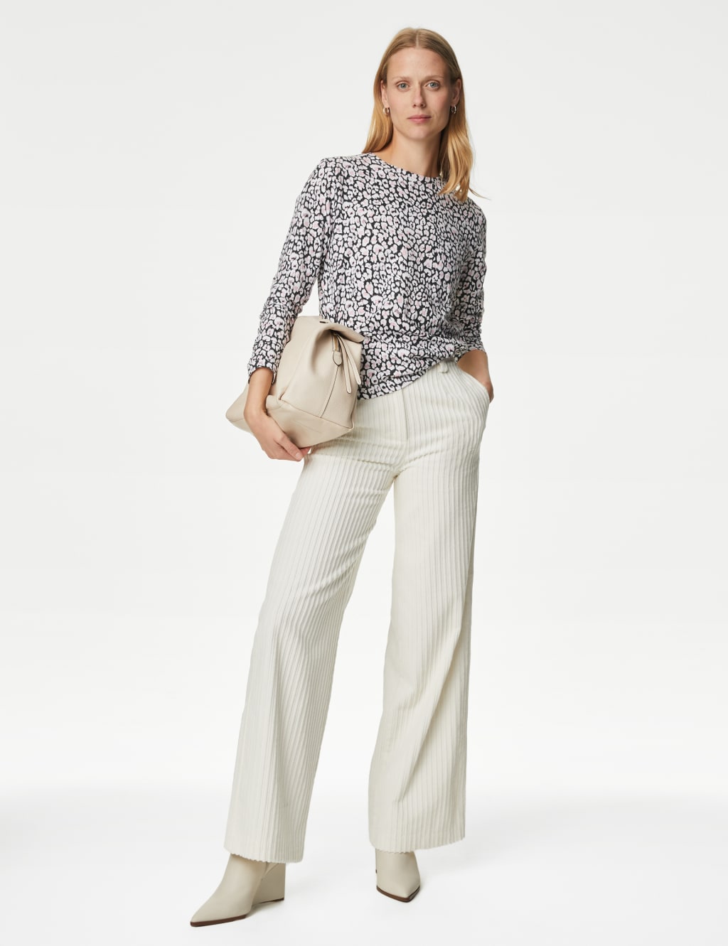 Pure Cotton Animal Print Pocket Top 1 of 5
