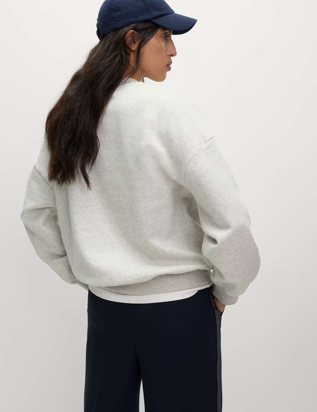 Cotton Rich Slogan Crew Neck Sweatshirt 4 of 4