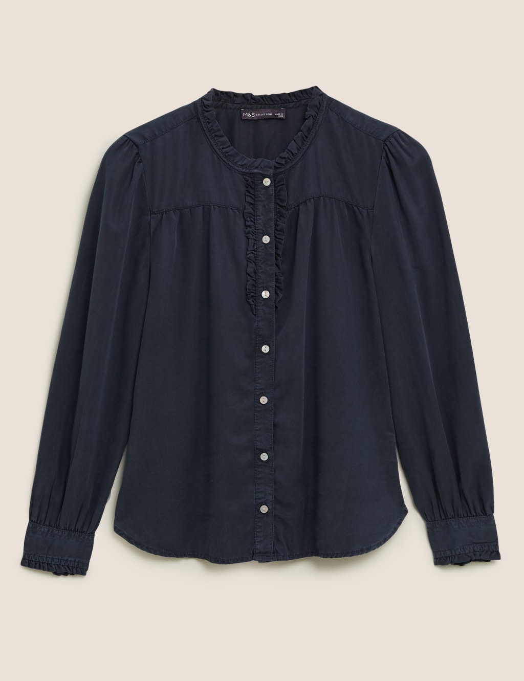 Pure Tencel™ Frill Detail Blouse 2 of 2