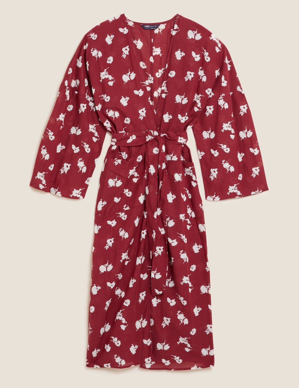Floral Relaxed Longline Kimono Top 1 of 1