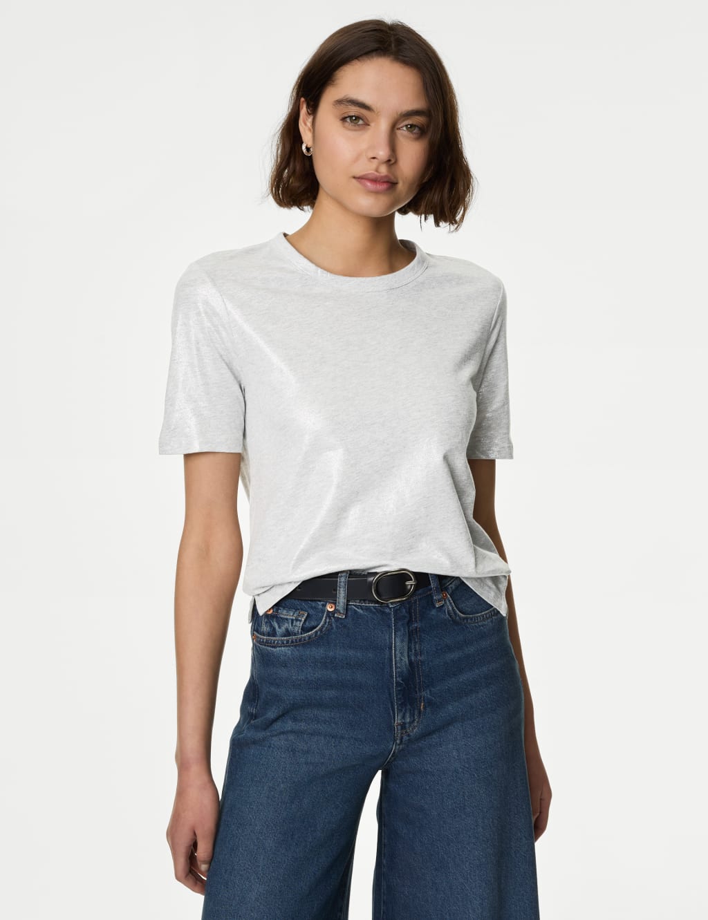 Pure Cotton Metallic T-Shirt 4 of 6