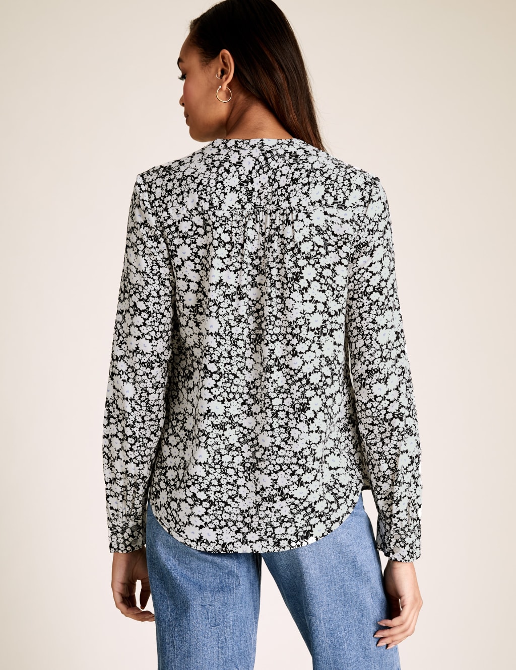 Ditsy Floral Long Sleeve Blouse 4 of 4