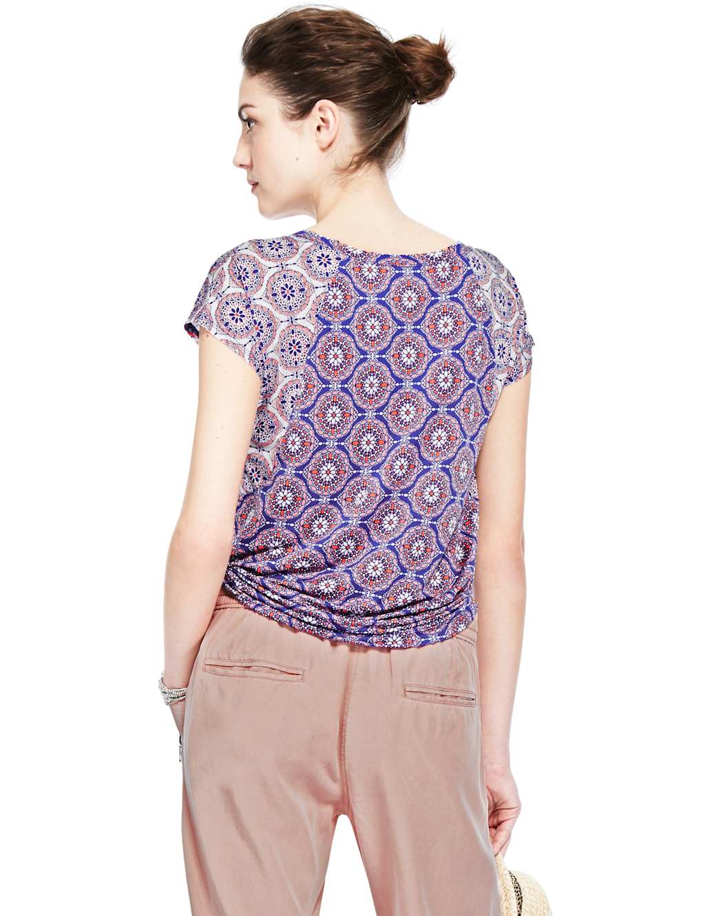 Mosaic Print Short Sleeve T-Shirt 4 of 4