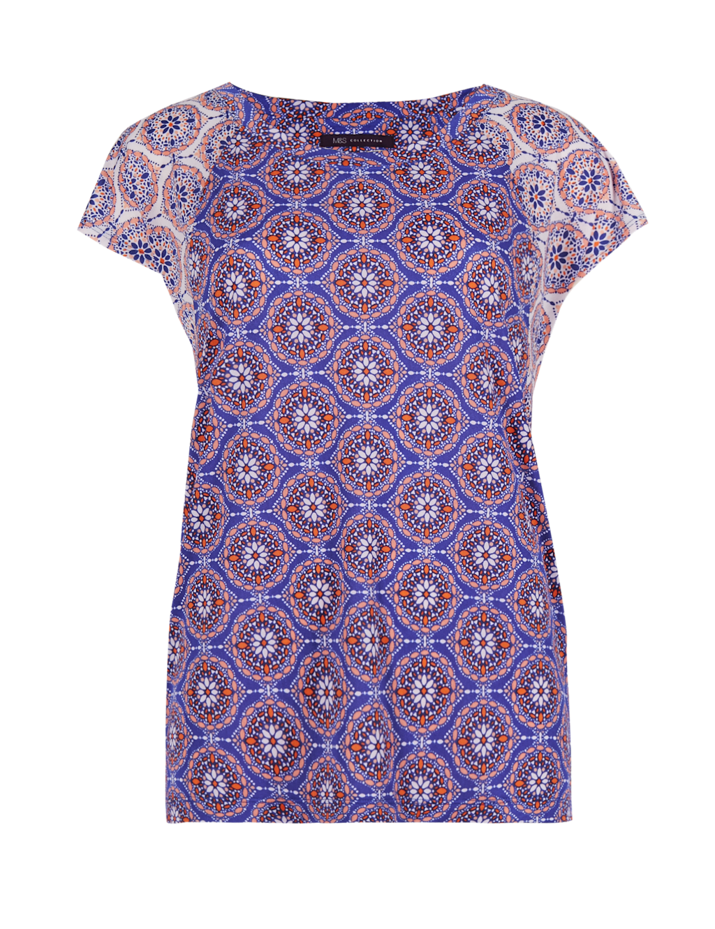 Mosaic Print Short Sleeve T-Shirt 2 of 4