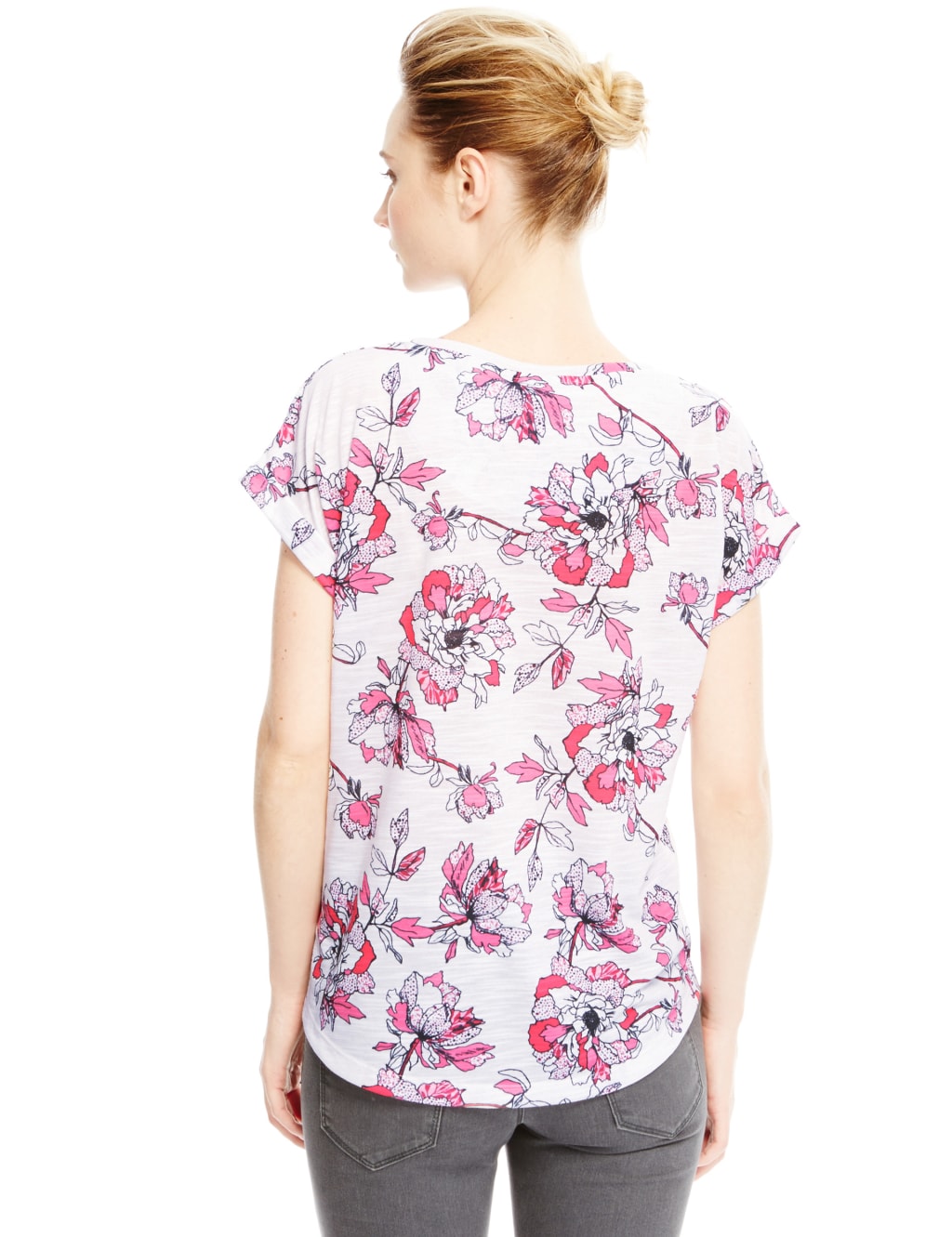 Fashion Targets Breast Cancer Floral T-Shirt 3 of 3