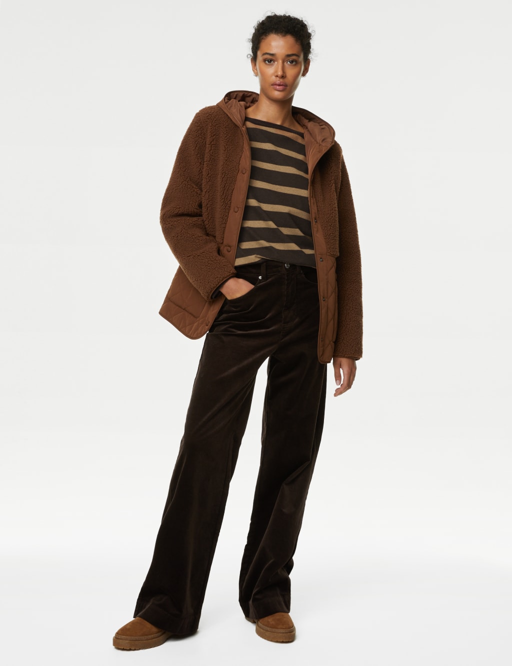 Striped Brushed Cosy Top 2 of 4