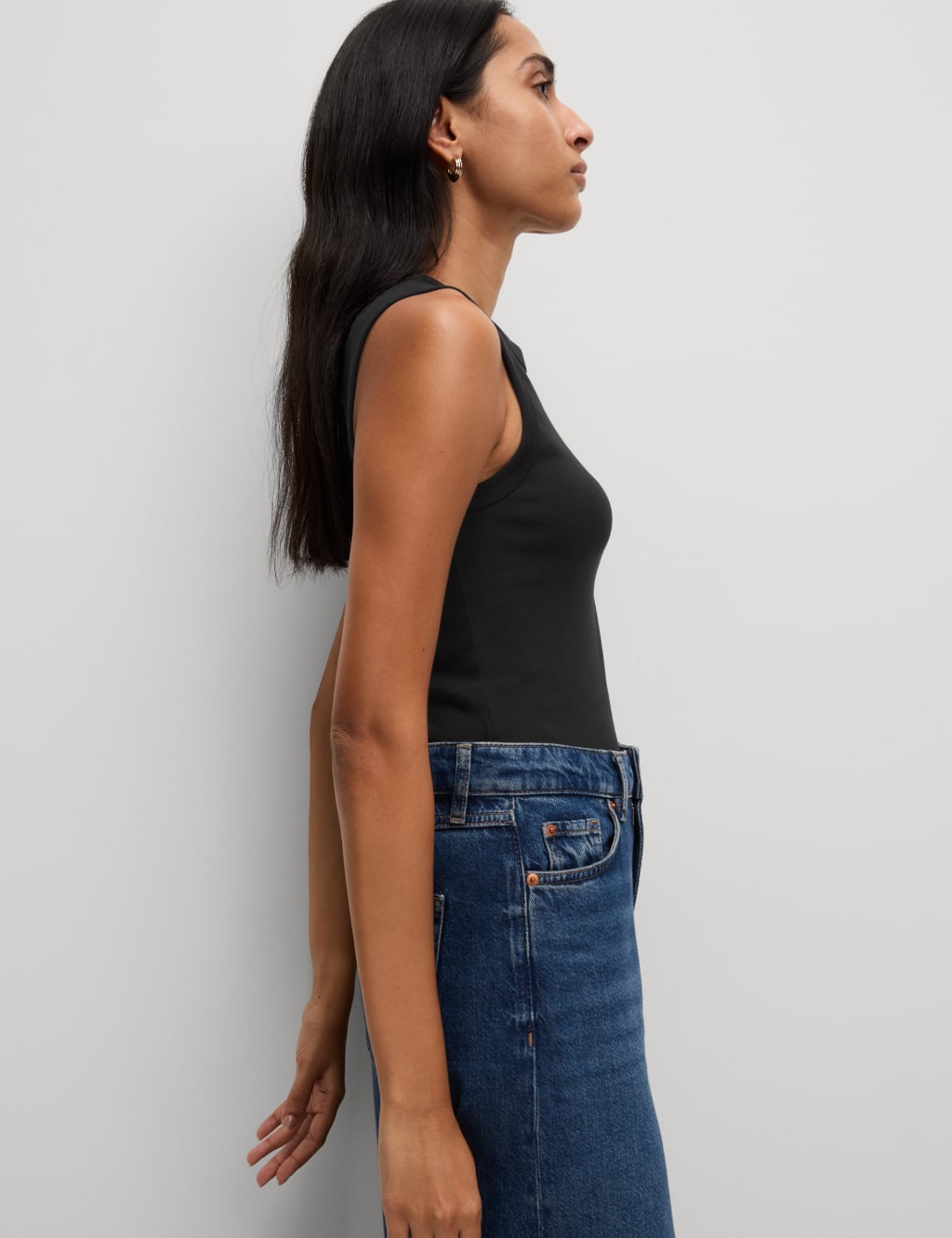 Cotton Rich Ribbed Vest Top 3 of 4