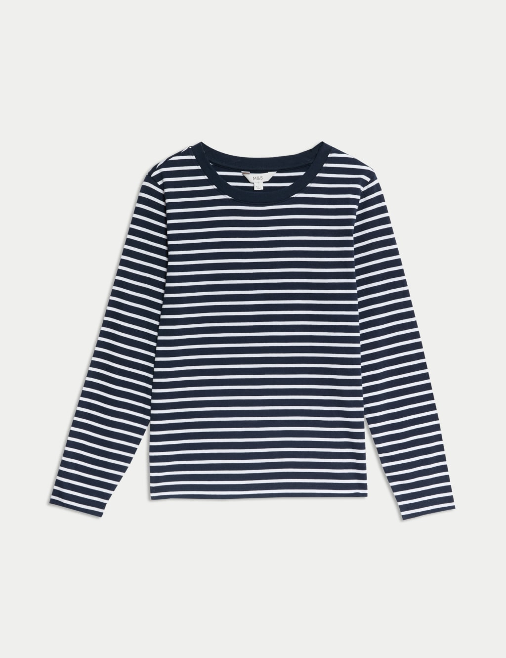 Pure Cotton Striped Crew Neck T-Shirt 2 of 5