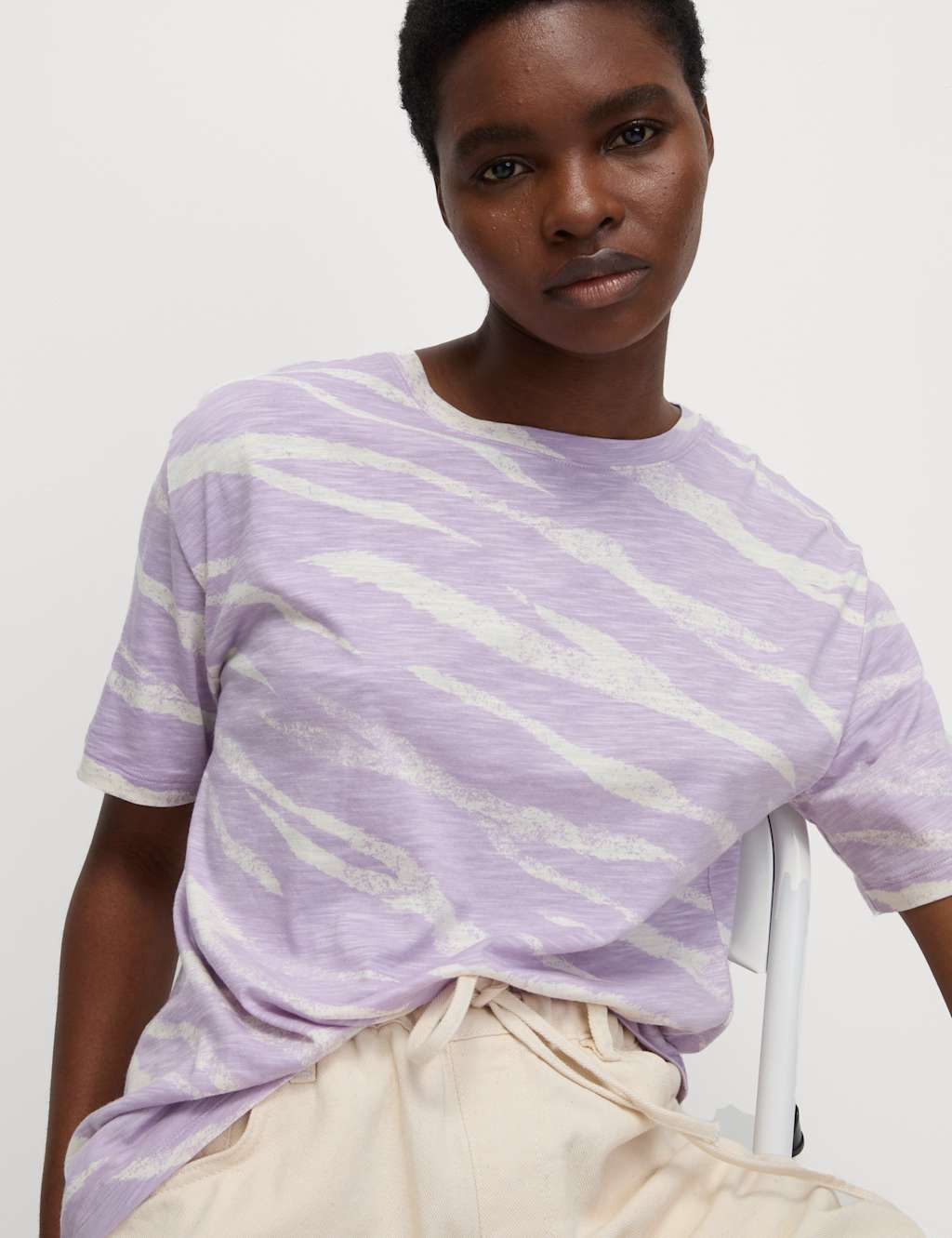 Cotton Modal Blend Printed T-Shirt 3 of 5