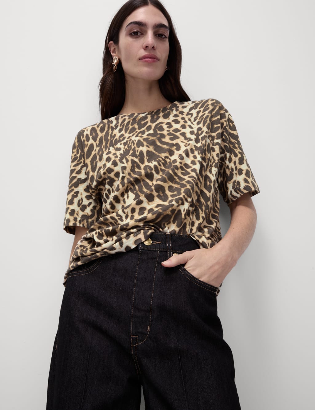 Cotton Modal Blend Printed T-Shirt 3 of 5