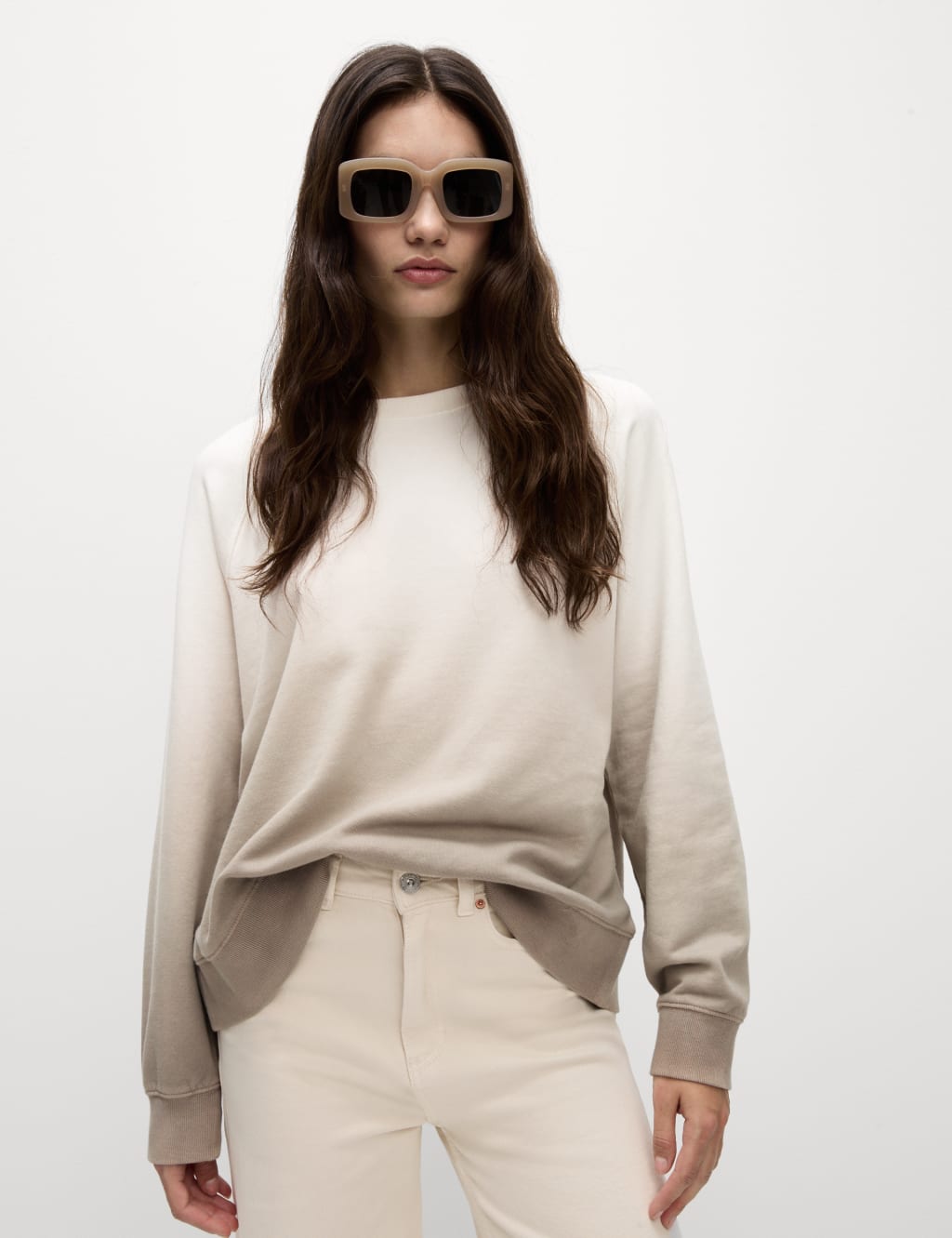 Pure Cotton Ombre Sweatshirt M S Collection M S
