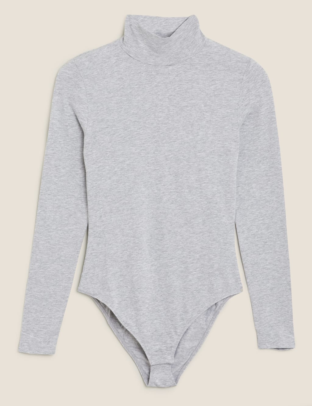 Cotton Funnel Neck Fitted Bodysuit 2 of 5
