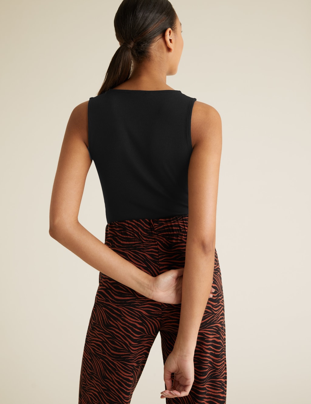 Cotton Scoop Neck Fitted Bodysuit 5 of 5