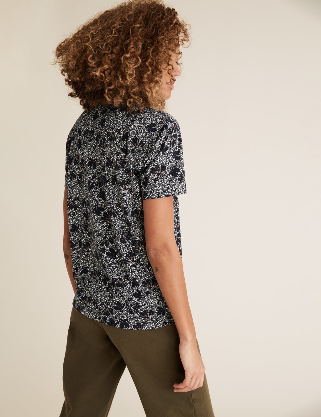2 Pack Floral Relaxed T-Shirts 4 of 5
