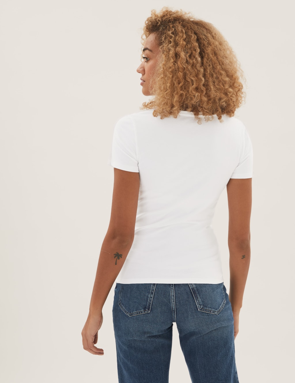 2 Pack Cotton Rich Fitted Tops 4 of 6