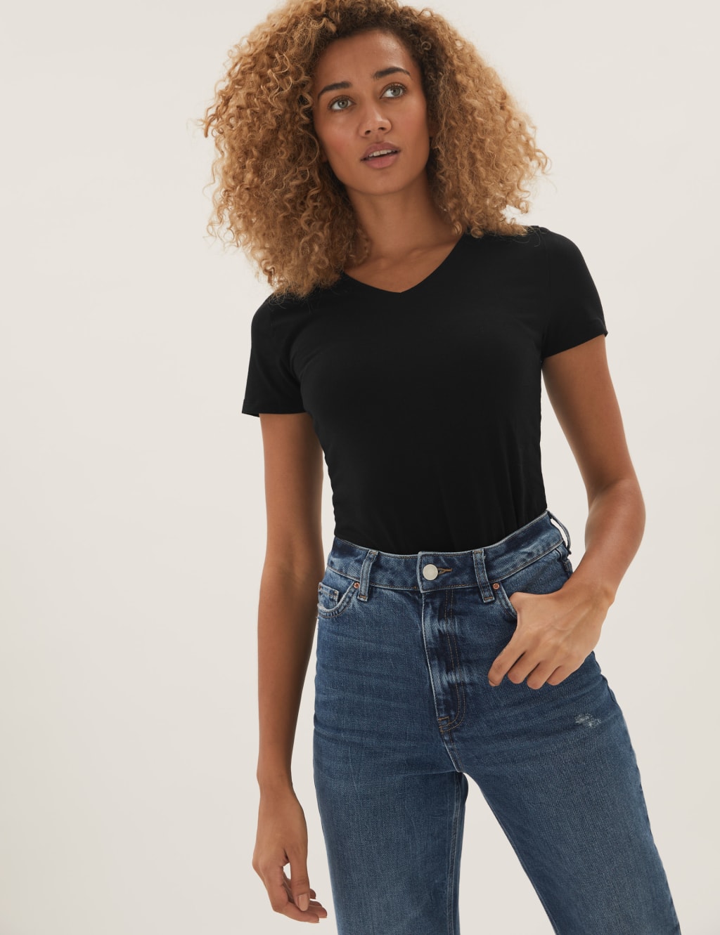 2 Pack Cotton Rich Fitted Tops 6 of 6