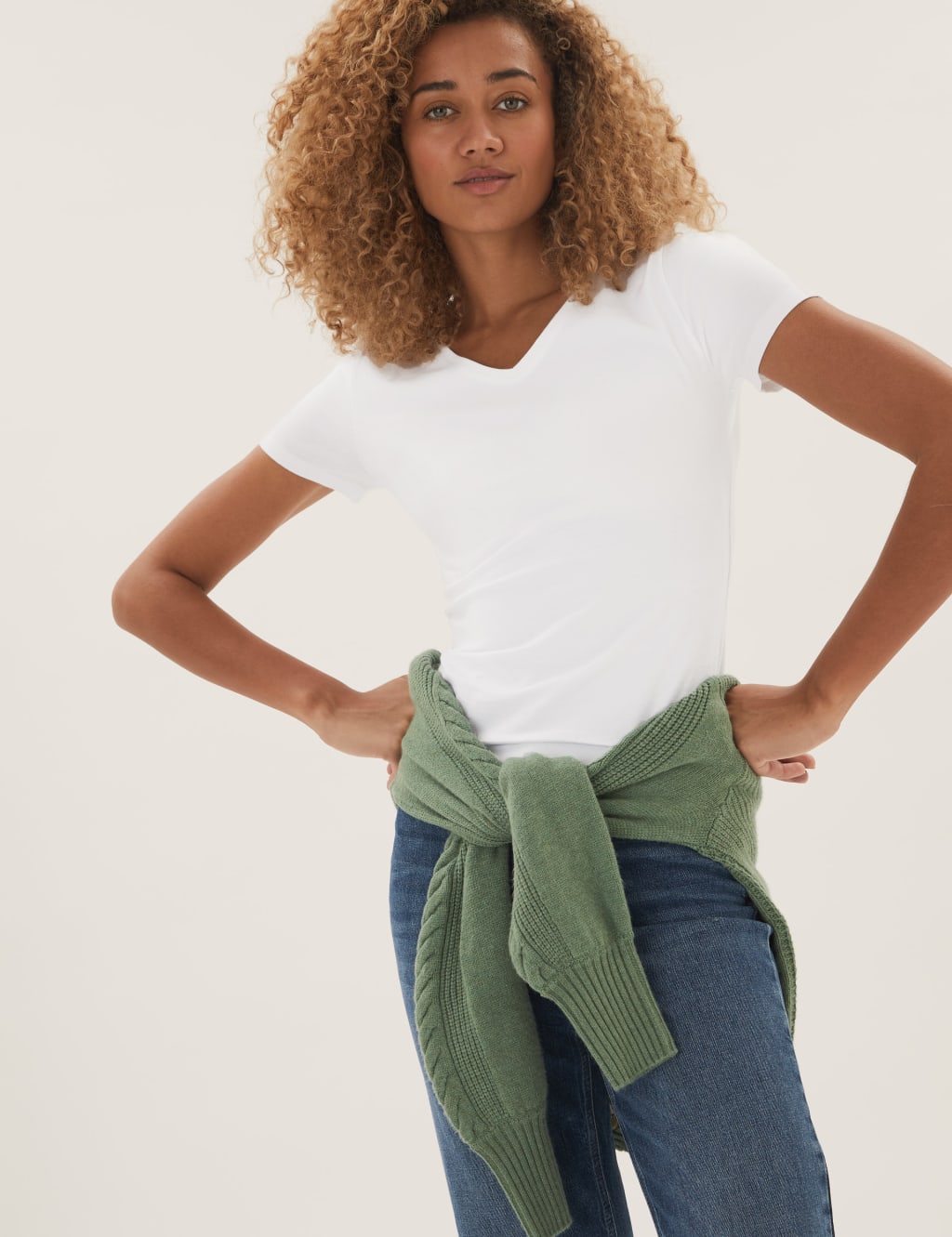 2 Pack Cotton Rich Fitted Tops 2 of 6