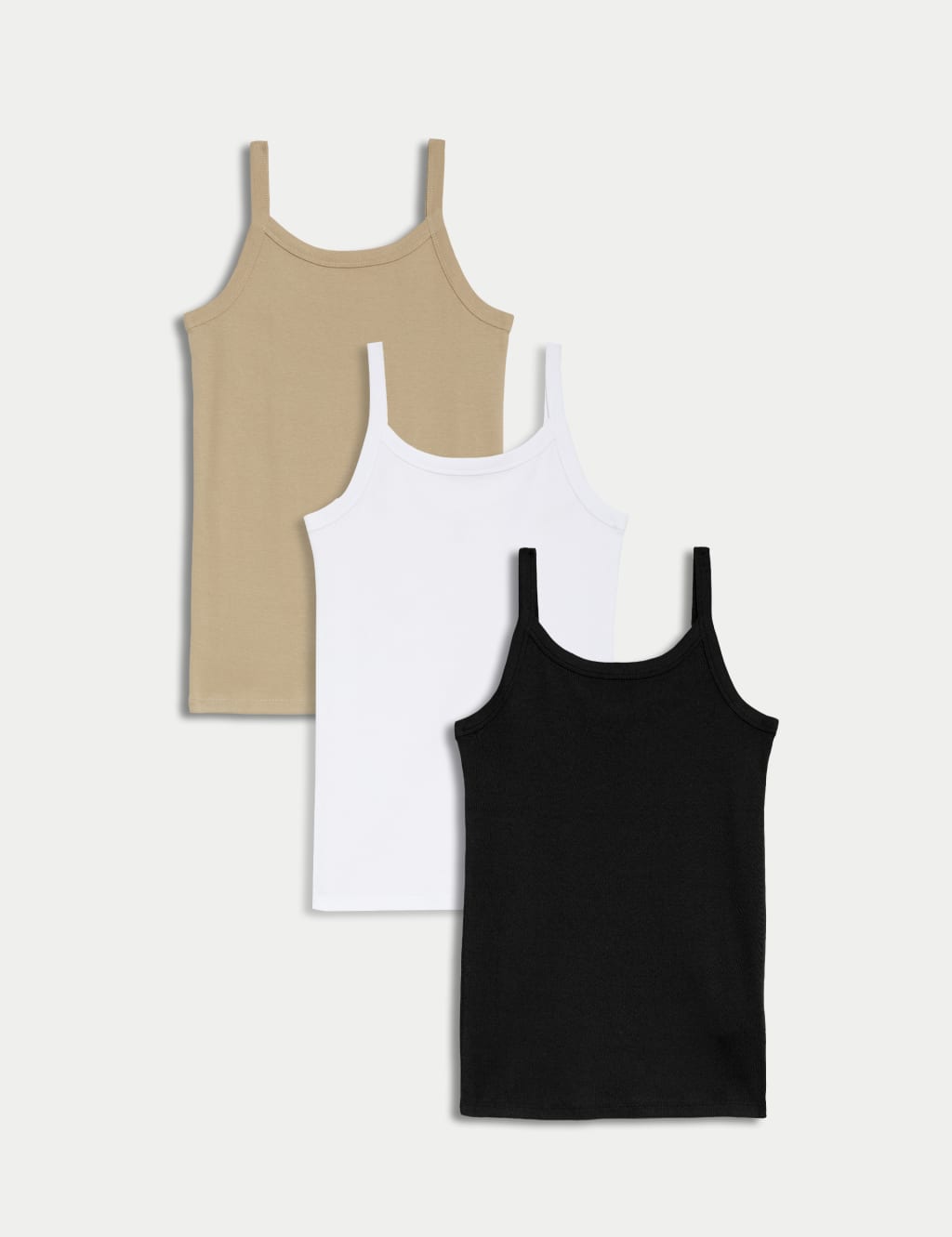 3PK Pure Cotton Slim Fit Vest 2 of 7