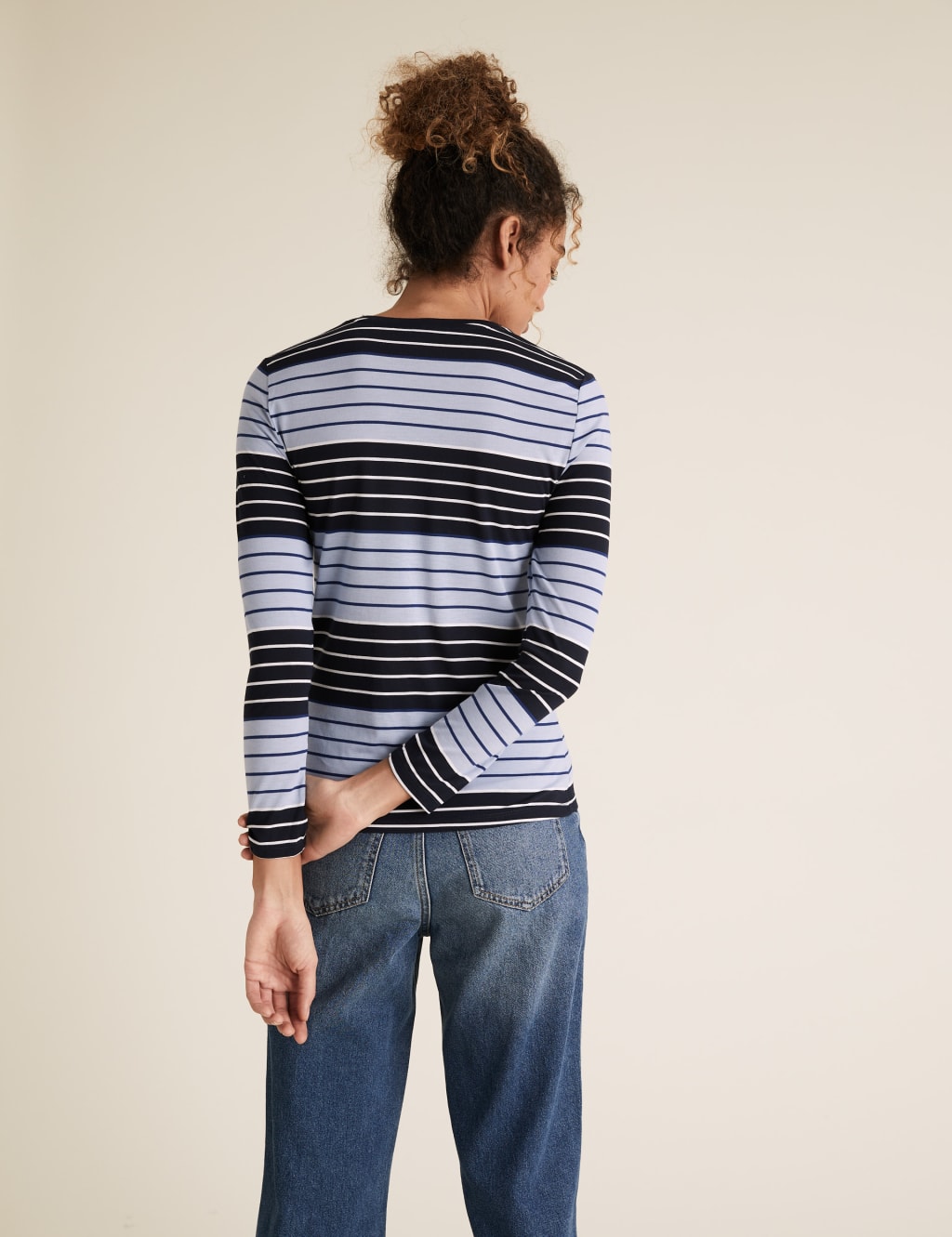 Striped Crew Neck Regular Fit Top 4 of 5