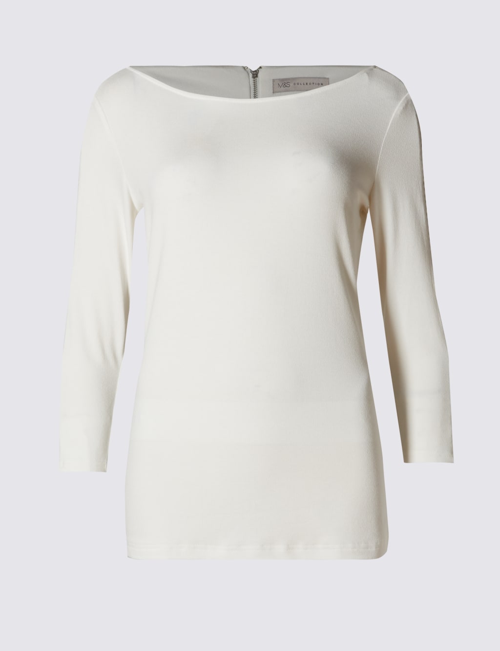 Mesh Detailed 3/4 Sleeve Jersey Top 2 of 3