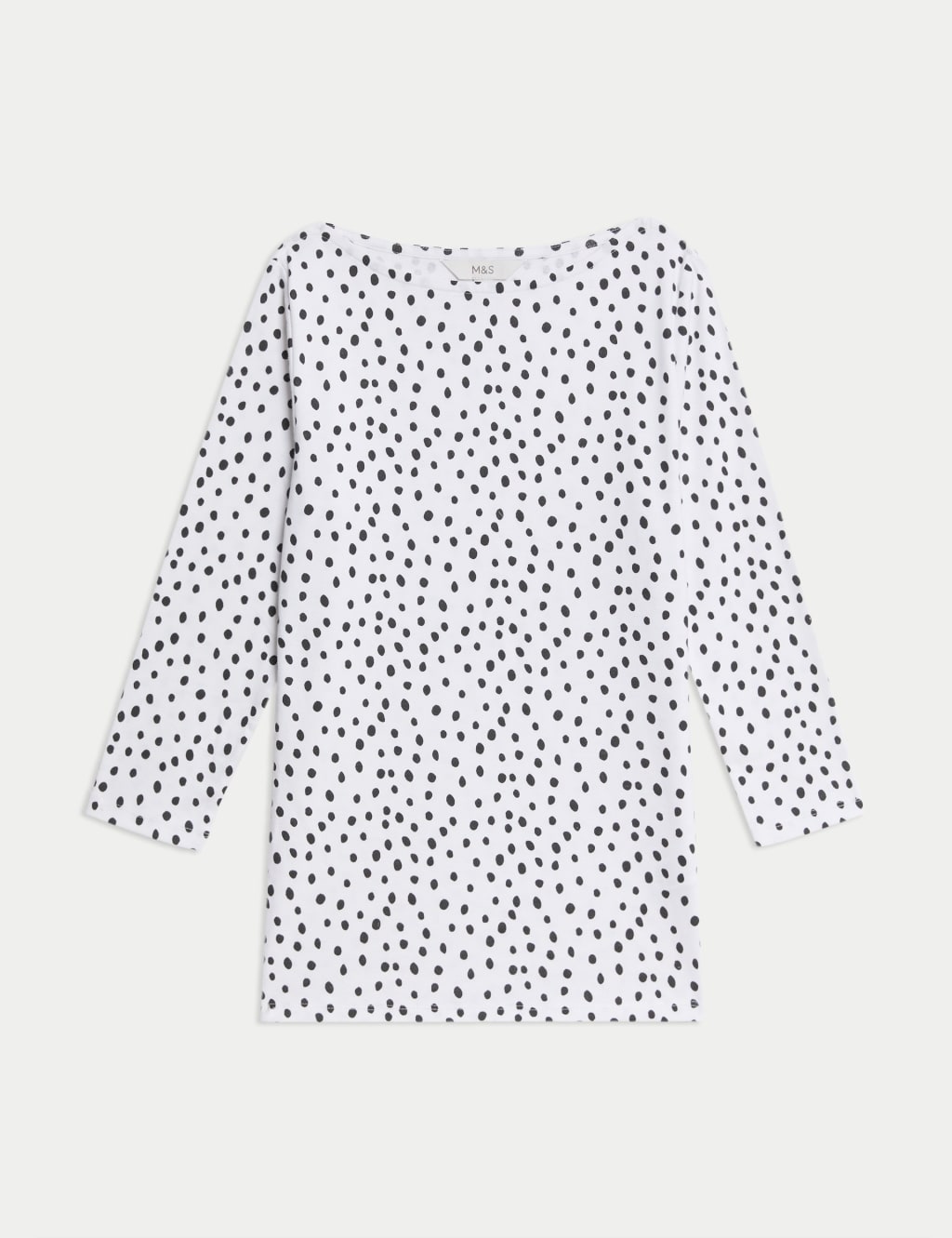 Pure Cotton Printed Slim Fit Slash Neck Top 2 of 5