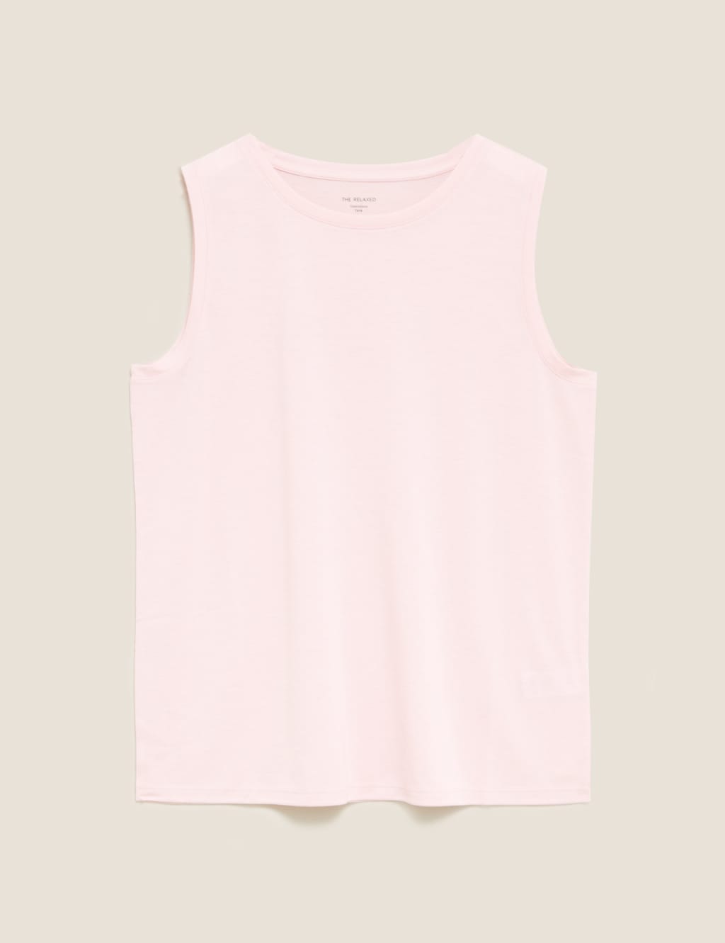 Crew Neck Relaxed Sleeveless Tank Top 1 of 4