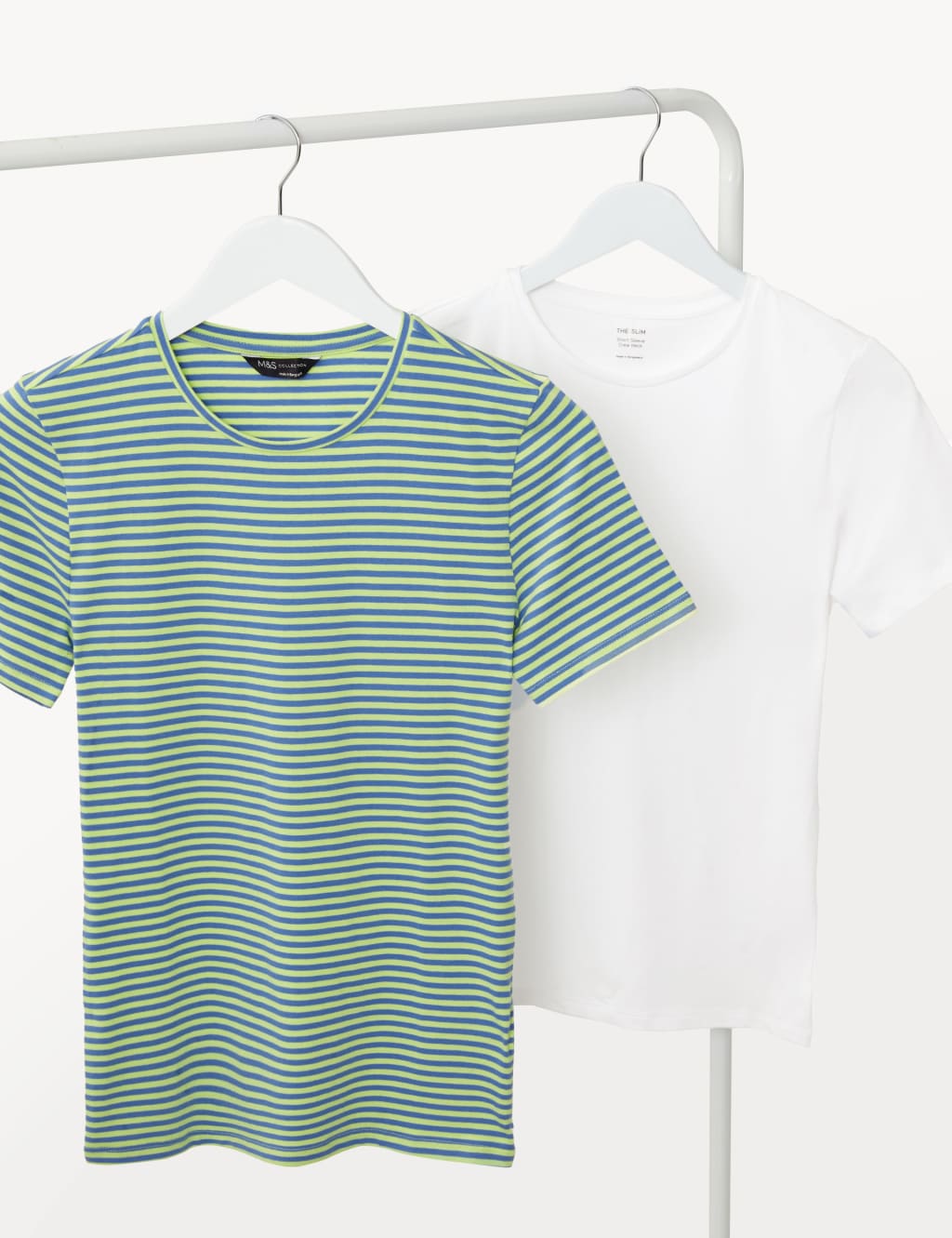 2pk Cotton Rich Slim Fit T-Shirts 1 of 5