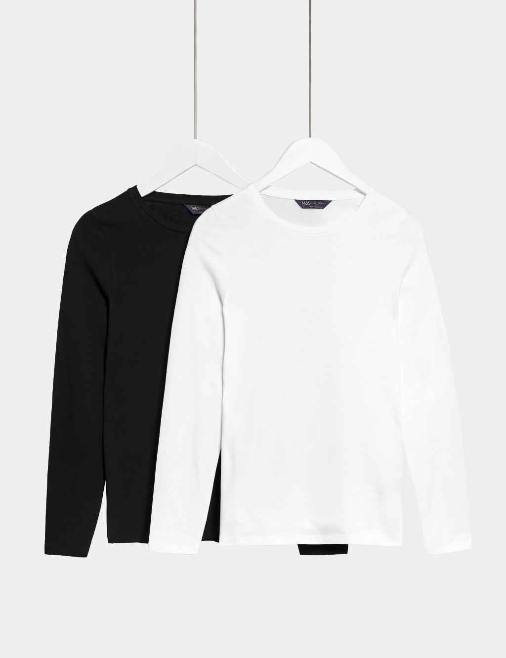 2pk Cotton Rich Tops 1 of 5