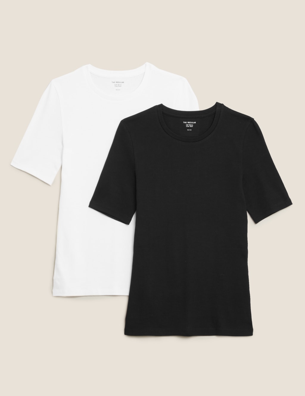 2 Pack Pure Cotton Regular Fit T-Shirts 1 of 4