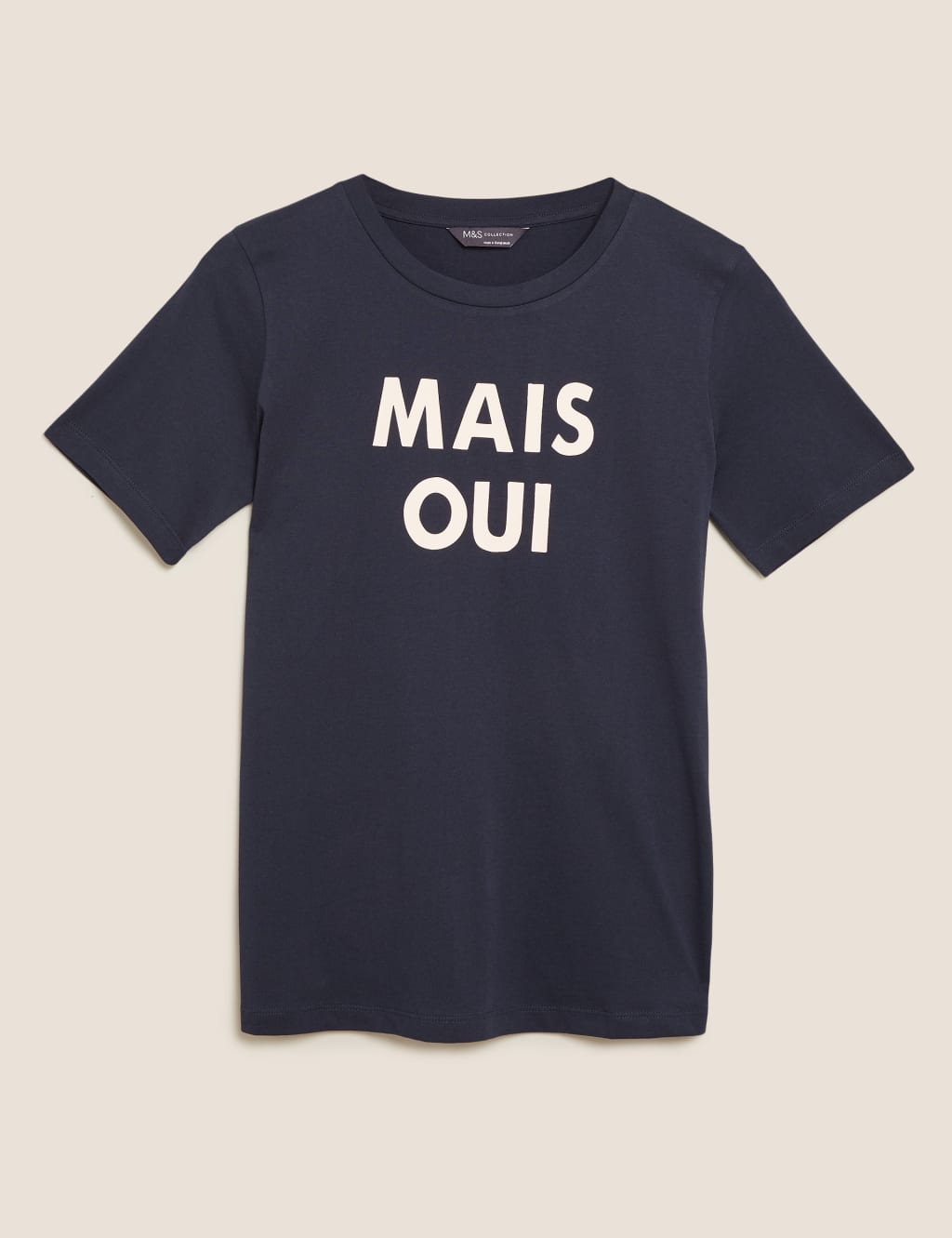 Pure Cotton Slogan Straight Fit T-Shirt 2 of 4