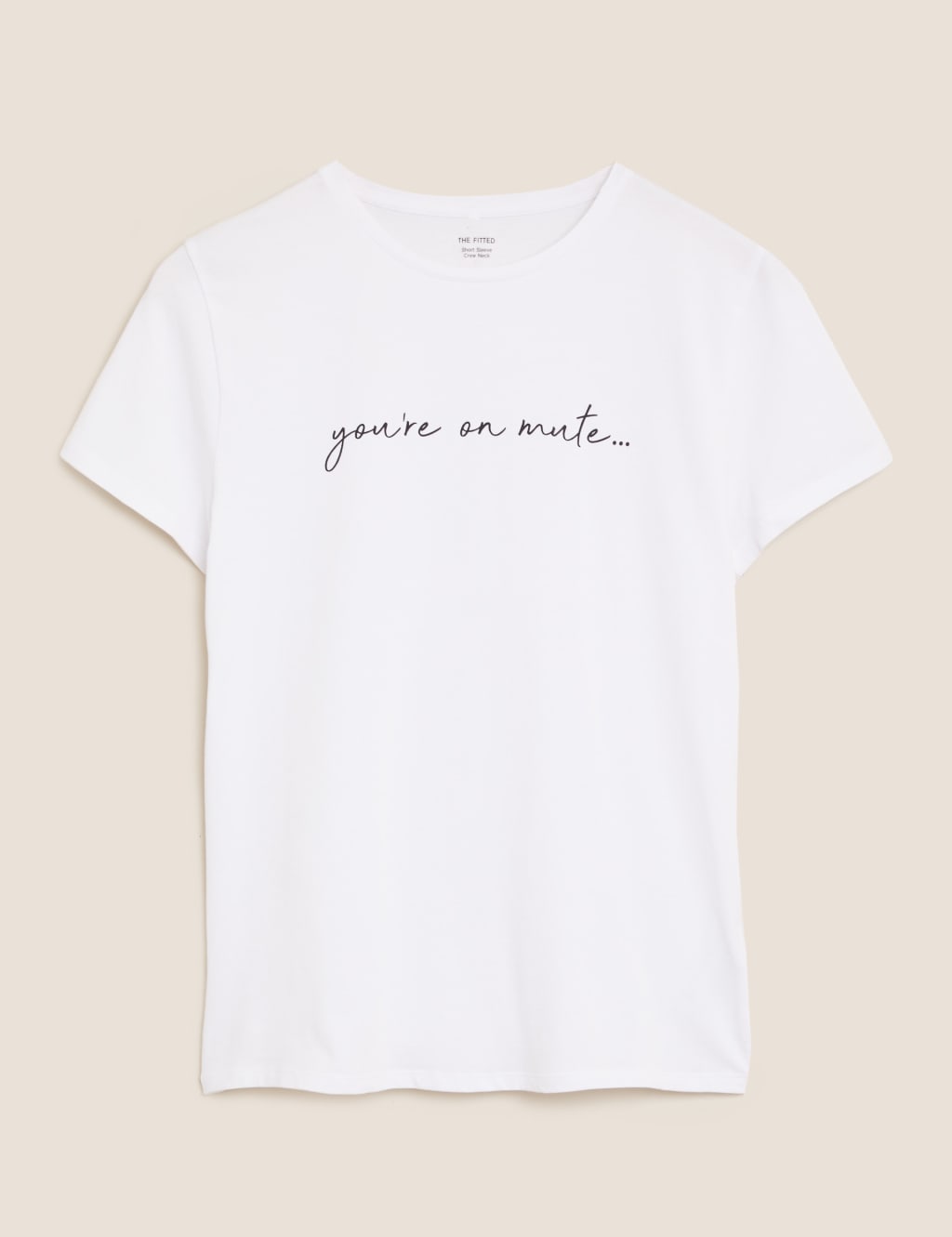 Cotton Rich You're On Mute Slogan T-Shirt 2 of 4