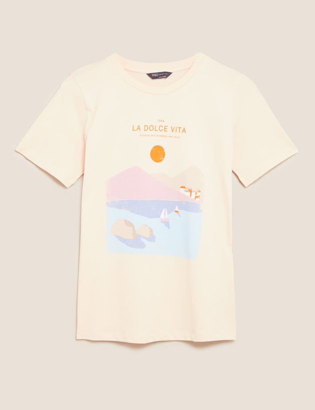 Pure Cotton Slogan Straight Fit T-Shirt 2 of 5