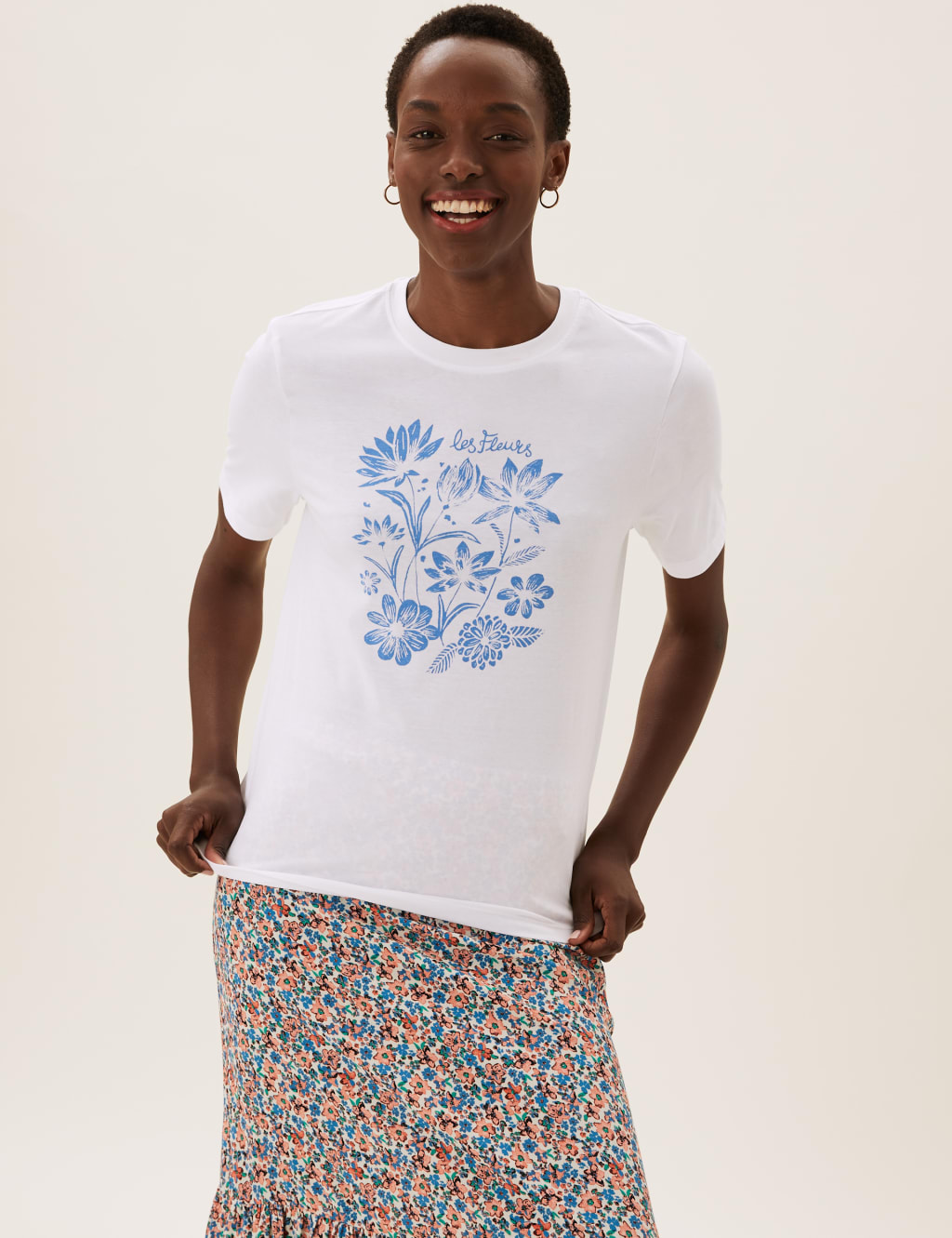 Pure Cotton Slogan Straight Fit T-Shirt 5 of 5