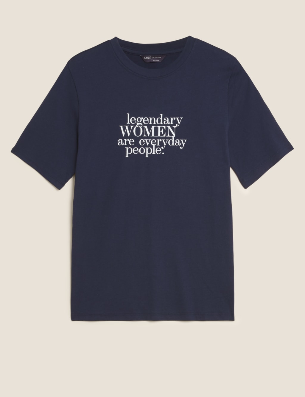 Pure Cotton Slogan Straight Fit T-Shirt 2 of 6