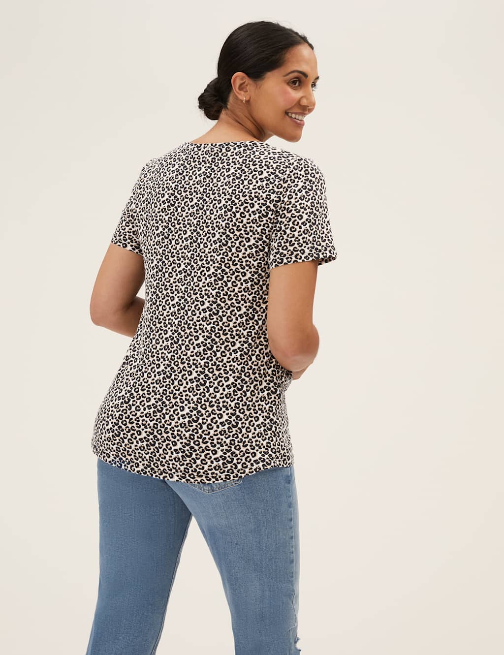 Maternity Cotton Rich Animal Print T-Shirt 5 of 5