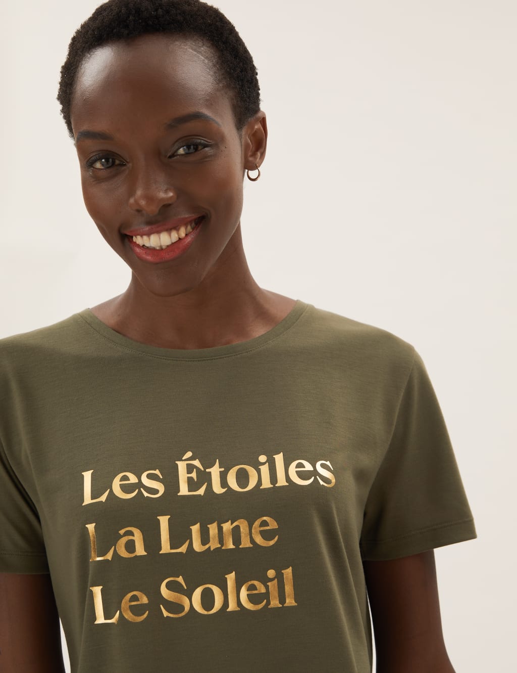 Slogan Crew Neck Relaxed T-Shirt 4 of 6