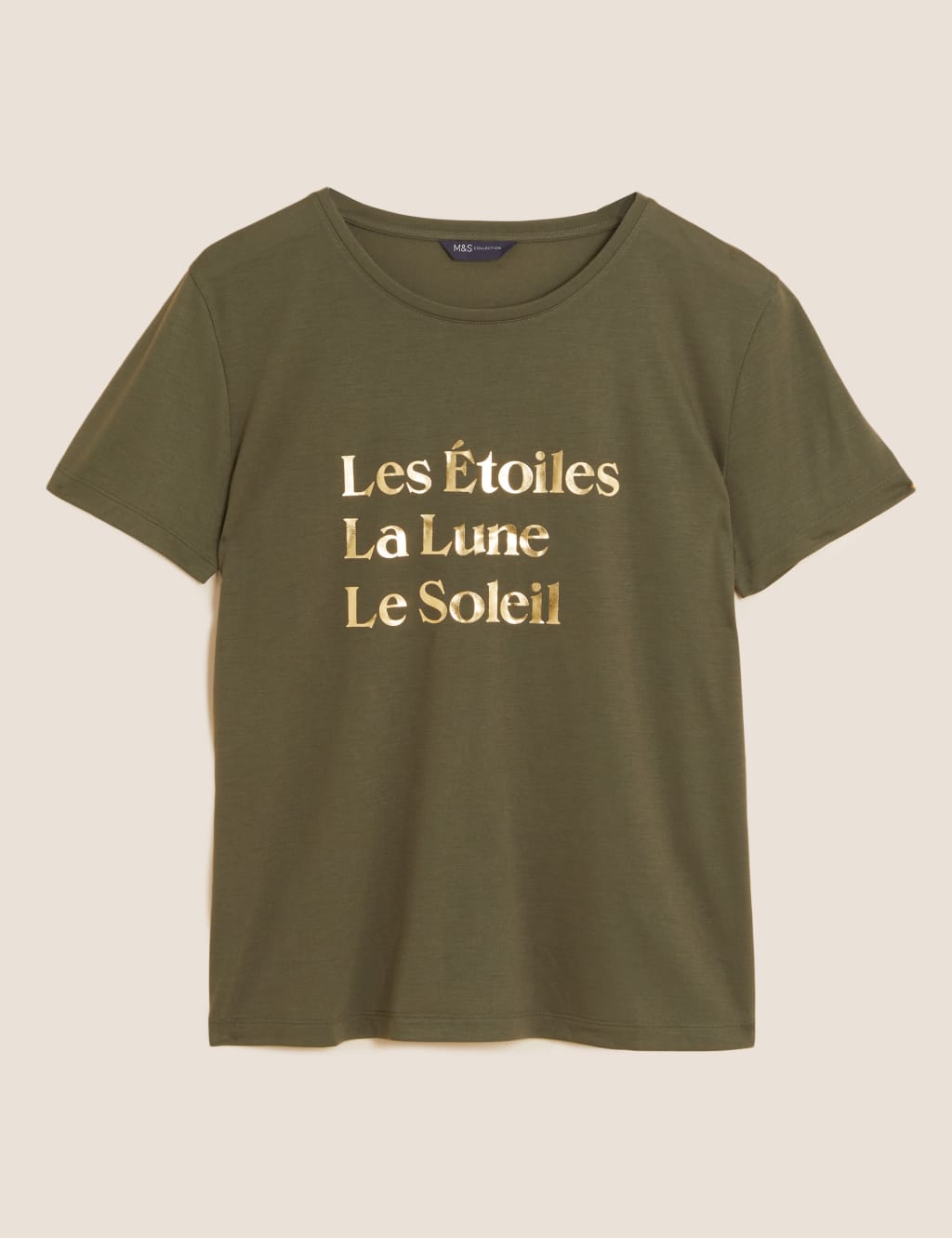 Slogan Crew Neck Relaxed T-Shirt 2 of 6