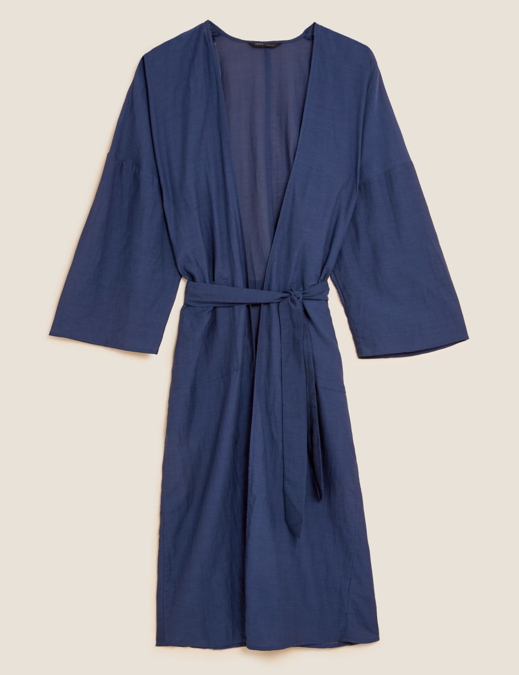 Cotton Rich Relaxed Long Sleeve Kimono Top 1 of 1