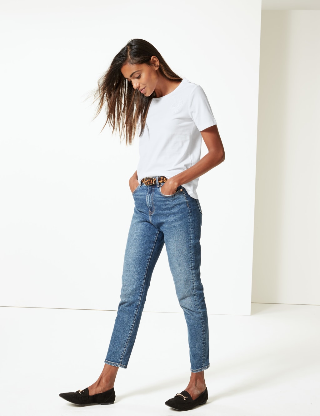 Pure Cotton Embroidered T-Shirt 1 of 4