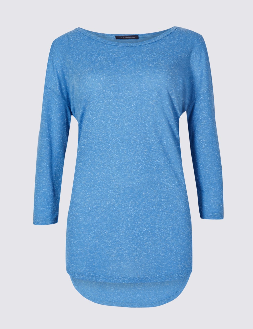 Dropped Shoulder Round Neck 3/4 Sleeve Top 2 of 4