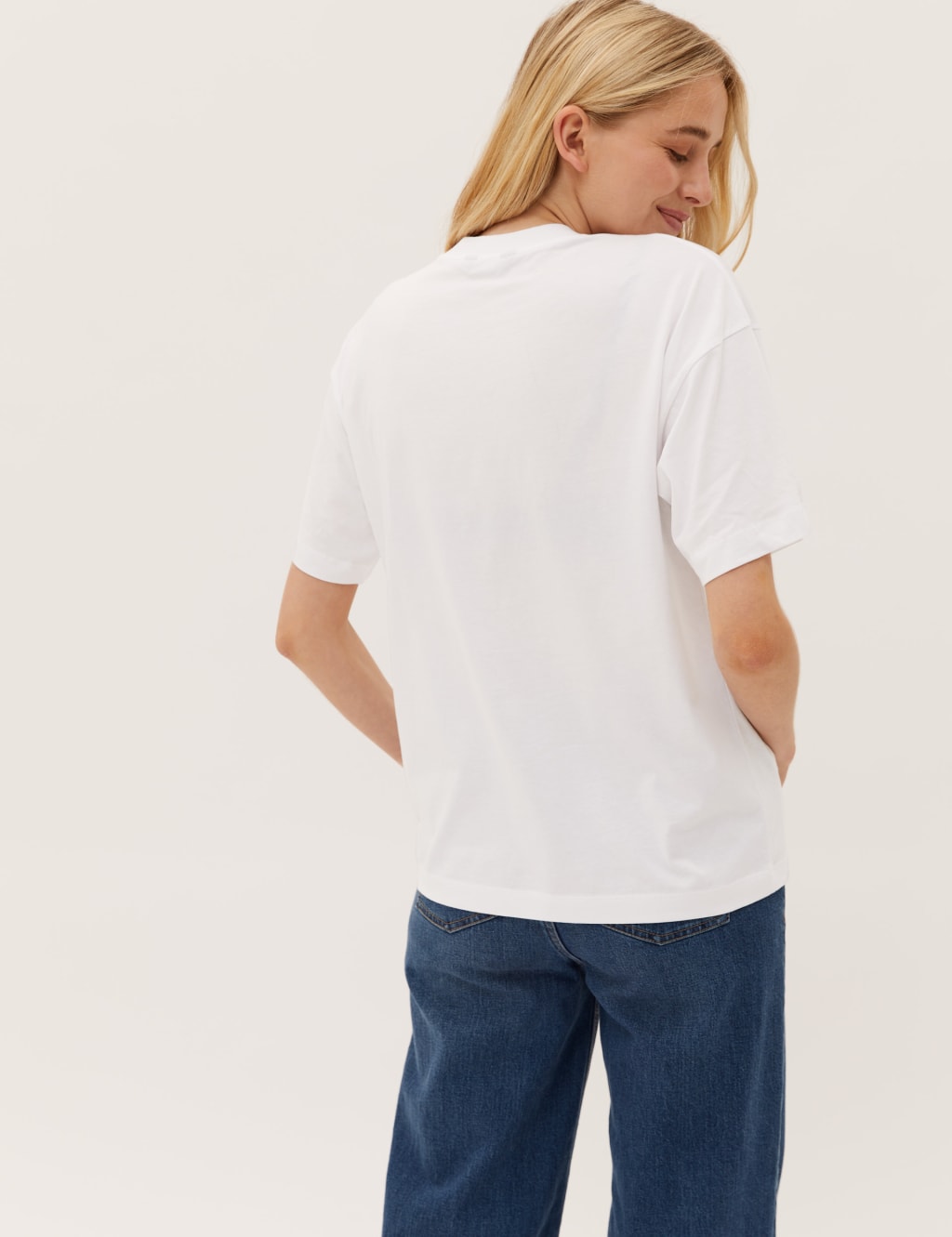Pure Cotton Printed Crew Neck T-Shirt 4 of 6